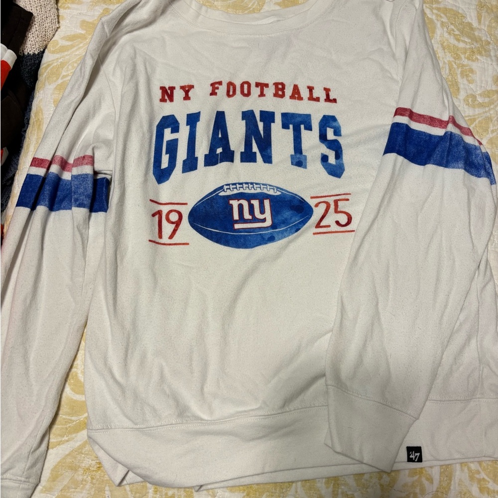 NY Giants Football Long Sleeve Shirt